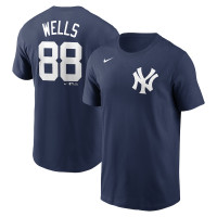 Adult Men's Austin Wells New York Yankees Nike Name & Number baseball T-shirt – Navy Adult Men's Austin Wells New York Yankees Nike Name & Number baseball T-shirt – Navy
